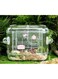 ANTOLE Portable Hamster Cage,Transparent Compact Hamster Cage with Exercise Wheel,Water Bottle,Food Dish,Small Animal Habitat for Small Siberian Hamster,Gerbils