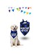 Sweet seven Dog Birthday Bandana Set - Adjustable Triangle Scarf and Cute Hat for Small, Medium, and Large Dogs