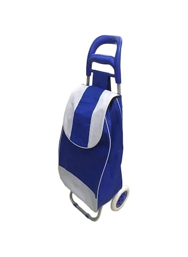 Silk Route - Shopping Trolley with Wheels   Portable &amp; Foldable Utility Trolley Bag   Supermarket Grocery Trolley, Durable, Back Pocket, Removable Bag