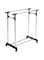 Dubai Gallery Metal Adjustable Cloth Rack Hanger Silver/Black
