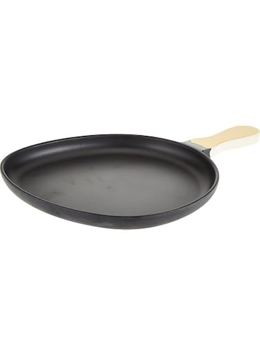 Harmony Melamine Horeca Small Water Drop Shape Plate With Handle Black