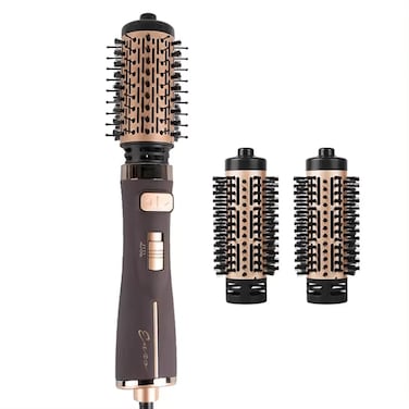 Enzo EN-743 Rotating Hot Air Volumizer 2-In-1 Hair Dryer And Styler With Ionic Technology, Ceramic Coating, Adjustable Heat Settings, And Multi-Directional Rotation - Intl Version