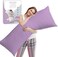 CRAFT&Acirc;&reg; Full Body Long Pillow with Cotton Cover - Lavender, 50 x 120 cm