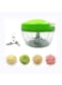 VIO Manual Handheld Food Chopper Powerful Speedy Quick Shredder Mincer Chopper for Vegetables Nuts Fruits Meat (Green)