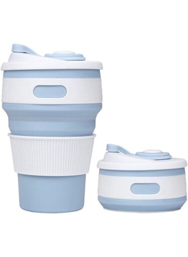 Food Grade Silicone Folding Coffee Cup Outdoor Travel Portable Water Cup Compression Folding Telescopic Cup for outdoor