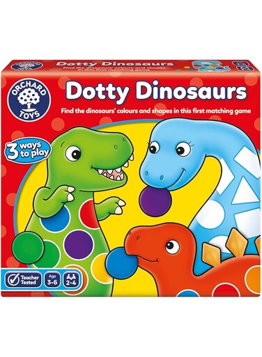 Orchard Toys Dotty Dinosaurs Game, Multi-Colour