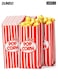 100 Pcs Popcorn Boxes,Paper Popcorn Containers, Disposable Leak-Free, Red and White Striped Pop Corners Bags Individual Servings for Theater Night Movie, Carnival Party