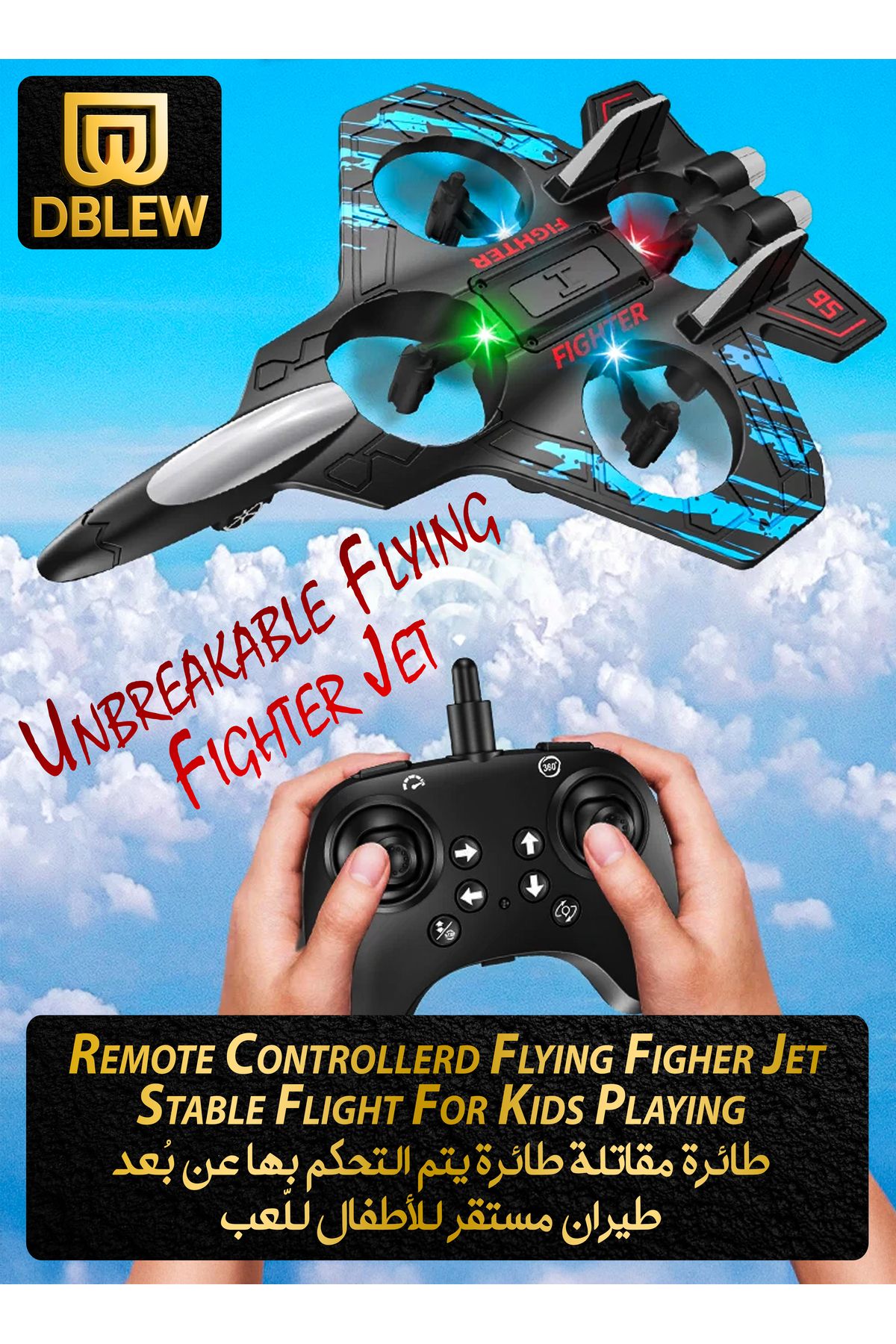 Buy Remote Control Fighter Jet Plane for Kids RC Airplane Mimics Drone ...