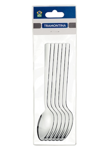 Oslo 6 Pieces Stainless Steel Tea Spoon Set with High Gloss Finish