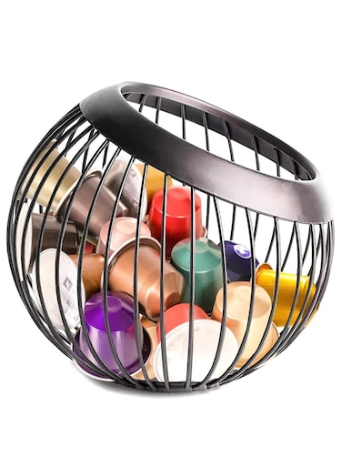 Large Capacity Coffee Pod Holder &acirc;&euro;&ldquo; Round Coffee Capsule Organizer Stand for K-Cup, Espresso, and Other Pods &acirc;&euro;&ldquo; Creative Kitchen Storage Solution for Home or Office