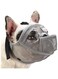 Short Snout Dog Muzzle Pet Dog Mouth Cover Short Mouth Dog Anti Bite and Anti Eating Mask(XS)