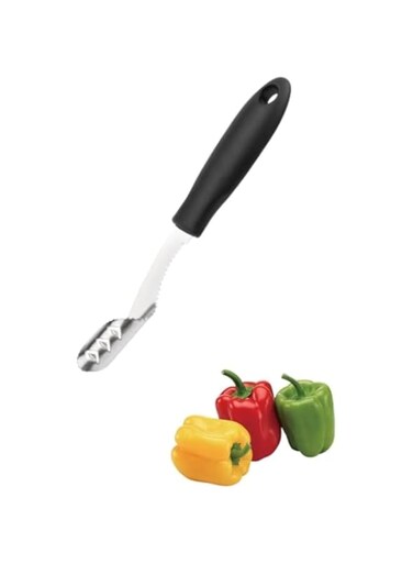 ECVV Pepper Core Remover, Stainless Steel Pepper Core Remover   Jalapeno Pepper Corer Tools Stainless Steel Chili Corer Remover with Sharp Edge Gadget for Seed Removal..