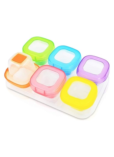 BPA-Free Baby Food Storage Containers   6 x 60 ml, Leak-Proof &amp; Microwave Safe