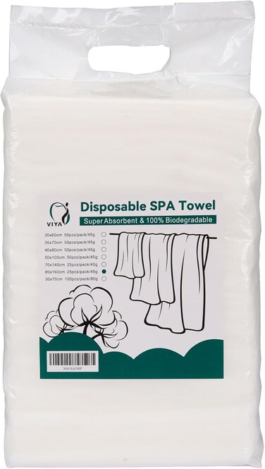 Disposable Bath Towel Disposable Bath Towels Single Packing For Hotel, Spa, Beach, Sauna, Travel, Gym Non woven Cotton Towels Disposable Bath Towel 25PCS 80X160cm
