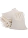 12-Pack Reusable 20x25cm Muslin Cloth Bag for Food, 100% Natural Cotton, Drawstring Bag Gifts