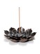 EFACEMER Incense Burner, Incense Stick Holder-Crystal Lotus Incense Holder Brass Lotus Incense Stick Holder and Detachable Ash Catcher
