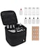 Azonee Portable Spice Bag with 9 Seasoning Bottles, Travel Spice Kit, Outdoor Spice Container Seasoning Bottle Holder, Separable Storage Bag for Outdoor Travel Camping BBQ Picnic