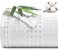 Bamboo Cotton Waffle Blanket Queen(228 cm x 228 cm) for Couch, Bed, Snag Proof for Spring Summer Lightweight Breathable, White