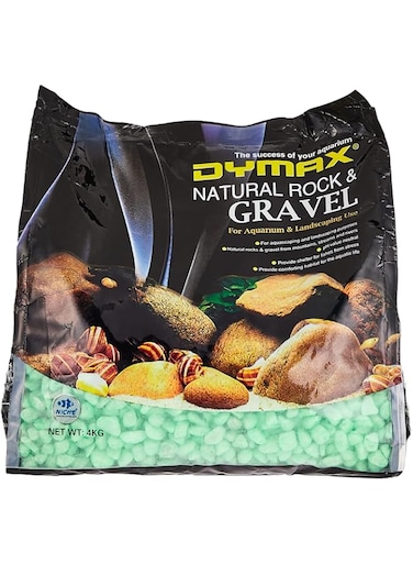 Dymax Aquarium Substrate Color Stones, Green, 4 kg
