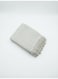 130 x 160 cm Premium Cotton Throw White Blanket 400GSM Soft Breathable Cozy Boho Fringed Bed Runner Couch Cover for Sofa Travel Picnic