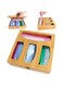 Lifelog Plastic Wrap Bamboo Ziplock Bag Storage Organizer and Dispenser for Kitchen Drawer, Food Storage Bag Holders Openable Top Lids Foil Dispenser for Gallon, Sandwich, Snack Bags(Wooden-2)