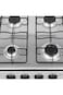 Stainless Steel 4 Burner Gas Hob Stove, Gas Hob High-Efficiency Cooktop with Safety Features