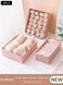 3pcs Wardrobe Clothes Organizer Sock Underwear Drawer Organizer Dividers Cell Foldable Fabric Dresser Closet Storage Box and Storage Bins for Clothing, Baby Clothes, Bra, Panty, Skirt,Scarf, Ties, Scarves