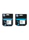 2-Piece 123 Inkjet Printer Cartridge Set Black/Tri-colour