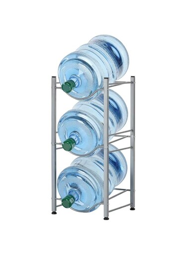 NEX 3-Tier Water Bottle Holder Cooler Jug Rack, 5 Gallon Storage Rack Detachable Heavy Duty Cabby