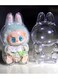 Case Have a Seat Vinyl Plush Doll, Sturdy LABUBU Protector with White Silicone Tie