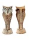 Garden Of Arts Owl Shape spectatle holder for Specs chasma goggles 6.5 Inches * 2.5 Inches set of 1, Wood Brown, Large, Wood Brown, L