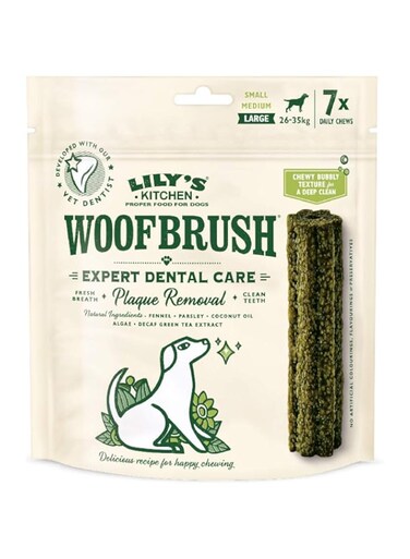 LILY'S KITCHEN Woofbrush Dental Dog Chews Bulk Pack - LARGE