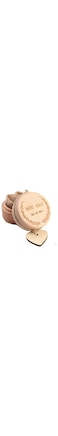 Ourwarm Cuty Small (5x5x4cm) Wooden Jewelry Ring Box