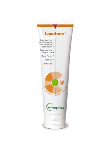 Vetoquinol Laxatone Tuna-Flavored Oral Hairball Lubricant Gel for Cats 4.25 oz