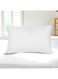 Pure Combed Cotton Stripe Standard Pillow Case 2 Piece Set 50x75 cm , 20x30 inches White 350 Thread Count Soft Luxurious Long Staple Cotton Sateen Stripe Pillow Cover