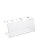 Clear Tek 7.1 x 2.8 x 3.2 Ice Cream Cone Holder, 1 Premium Popcorn Cone Holder - Cones Are Sold Separately, 3 Holes, Clear Acrylic Cone Stand, Display Candy Or French Fries