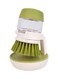 Liquid Soap Dispensing Brush Green 6x9x10cm