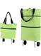 Joyzzz Reusable Grocery Bags, Shopping Cart Collapsible Trolley Bag on Wheels, Foldable Shopping Bag with Wheels, Portable Shopper Bag Folding Tote Grocery Bags for Shopping, Travel