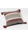 Multicolor Accent Square Cushion with Beige, Brown &amp; Pink Detailing &acirc;&euro;&ldquo; Premium Cotton, 45&Atilde;&mdash;45 cm