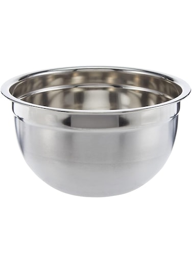 RAJ STAINLESS STEEL GERMAN MIXING BOWL, 18 CM , SGMB18, Mixing Bowl , Baking Bowl ,Storage Bowl , Baking &amp; Marinating Bowl - Silver