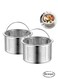 2 PCS Kitchen Sink Strainer, 304 Stainless Steel Anti-Clogging Drain Strainer