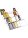 YestBuy Spice Drawer Organizer &ndash; Premium Acrylic Spice Rack &ndash; 4-Tier Spice Organizer for Drawer &ndash; Durable and Lightweight Spice Rack Drawer Organizer &ndash; Adjustable Design &ndash; 13.2x 17-inch- Clear 1 Pack