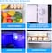 95L Glass Door Refrigerator With Semi Freezer Compartment, Direct Cold with Frost, LED Light and Key Lock, (RB-95HC-JC) Black