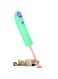 OKBUYNOW Cat Interactive Toy Pet Chaser Tease Stick Catch Toys with Mice Patterns LED Projection Light for Kitten Indoor Outdoor Training Exercise Supplies，Green, cattoy01-GN
