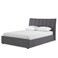 Serenity Springs Upholstered Large Twin Size Bed (140 X 200 CM) Grey Color