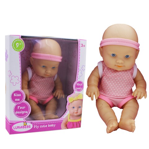 Baby Doll 9" with Cloth for Kids Ages 3+ Soft and Cuddly Baby Doll with Removable Outfit Perfect for Pretend Play Role Playing and Nurturing Fun Ideal Gift for Toddlers and Young Children