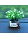 Goodern Artificial Potted Plants,Creative Car Ornaments Cute Artificial Green Plant Car Dashboard Ornament with Anti Slip Pad,Car Dashboard Toys Artificial Flower Pot Cab Small Gadget Decoration