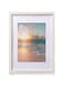 Cispree A3 Photo Frame, A3 Wooden Picture Frames with Mount for A4 Print for Wall, with Acrylic Clear Sheet, Fit Large Poster/Documents Frame for Family/Christmas (29.7x42 cm)-White