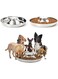 通用 2 Pack Dog Bowl Puppy Slow Feeder Bowls for Food Feeding &amp; Water Weaning Non-Skid Slow Feeder Silver Stainless Steel Healthy Metal Dog Bowl Dish for Small Medium Large Dog Cat Pet