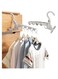 2pcs Folding Clothes Hanger Drying Rack, Portable Travel Hanger with 5 Holes for Balcony Bathroom Laundry Room